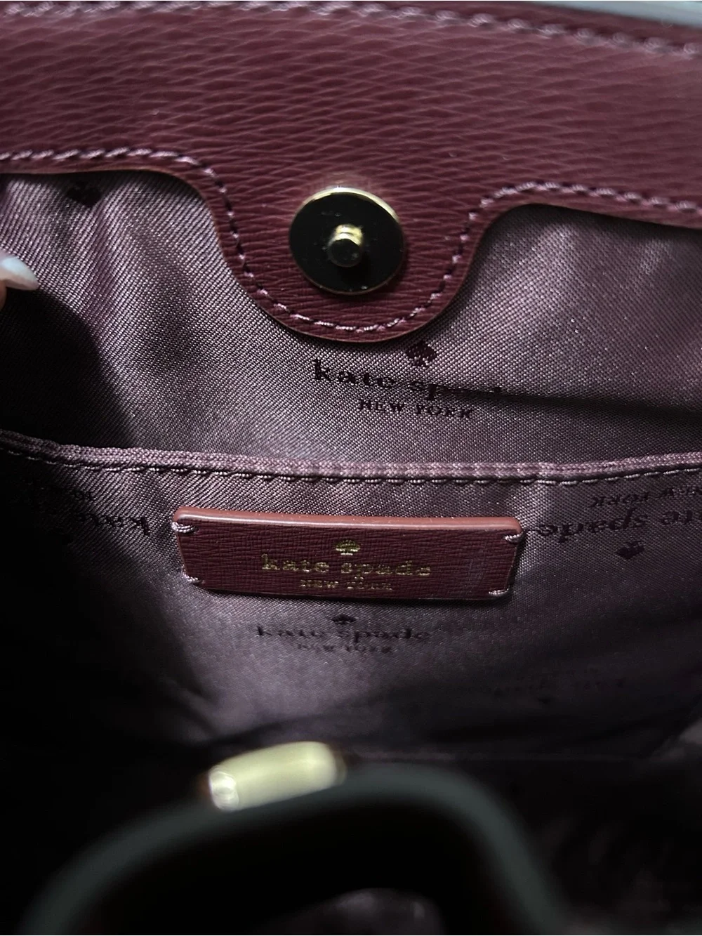 NWT Kate Spade Burgundy Quilted Floral Top-Handle Satchel and matching wallet